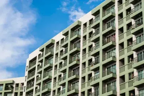Picture of a green housing complex
